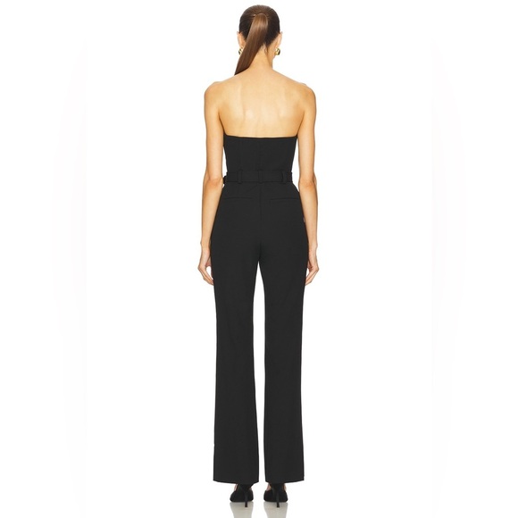 ALC Kate Black Strapless Belted Jumpsuit NWT - Picture 4 of 12